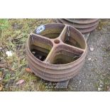 SET OF FOUR CAMBRIDGE ROLLER RINGS (NORMALLY USED FOR SHEPHERDS HUTS)