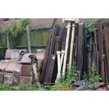 LARGE QUANTITY OF CAST IRON GUTTERING
