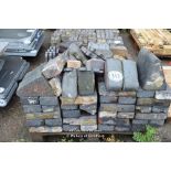 PALLET CONTAINING A LARGE QUANTITY OF STAFFORDSHIRE BLUE COPING, EDGERS AND PAVERS