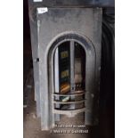 DECORATIVE CAST IRON FIRE INSERT, 460MM X 920MM