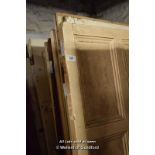 TEN MIXED MAINLY VICTORIAN PINE SIX PANEL DOORS