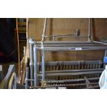 FOUR MIXED TOWEL RAILS