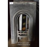 DECORATIVE CAST IRON FIRE INSERT, 560MM X 910MM