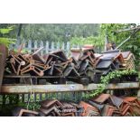 THREE SMALL PALLETS CONTAINING MIXED RIDGE TILES