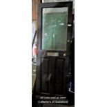 EDWARDIAN PINE HALF GLAZED EXTERNAL DOOR, 760MM X 2160MM