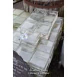 LARGE QUANTITY OF CLEAR GLASS BRICKS