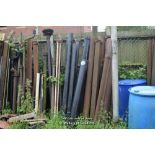 LARGE QUANTITY OF CAST IRON GUTTERING AND DOWNPIPE