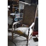 OAK UPHOLSTERED CHAIR