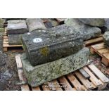 PALLET CONTAINING TWO MIXED STONE SECTIONS INCLUDING COPING
