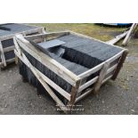 CRATE CONTAINING A QUANTITY OF NEW SLATES 500 X 250 MM