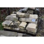 PALLET CONTAINING MIXED SANDSTONE COPING