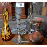 THREE VENETIAN STYLES VASES