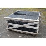 CRATE CONTAINING A QUANTITY OF NEW SLATES 400 X 250 MM