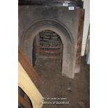 DECORATIVE CAST IRON FIRE INSERT, 760MM X 910MM