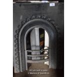 DECORATIVE CAST IRON FIRE INSERT, 680MM X 915MM