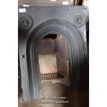 DECORATIVE CAST IRON FIRE INSERT, 760MM X 970MM