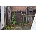 PAIR OF DECORATIVE WROUGHT IRON GATES, TOTAL SPAN 2300MM