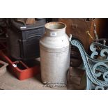 PAIR OF GALVANISED MILK CHURNS