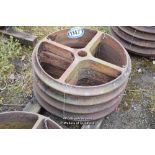 SET OF FOUR CAMBRIDGE ROLLER RINGS (NORMALLY USED FOR SHEPHERDS HUTS)