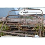 WROUGHT IRON BEDSTEAD (NO RAILS)