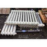 PALLET CONTAINING FOUR MIXED CAST IRON RADIATORS