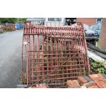 COLLECTION OF RAILINGS AND GATES SALVAGED FROM THE ORIGINAL ASTON VILLA FOOTBALL GROUND