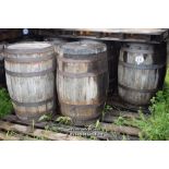 PALLET CONTAINING SIX VINTAGE WHISKY BARRELS