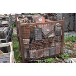 WOODEN CRATE CONTAINING SINGLE HAND MADE ROOF TILES