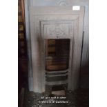 DECORATIVE CAST IRON FIRE FRONT, 500MM X 910MM