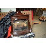 LARGE VERMONT CASTINGS ENAMELLED LOG BURNING STOVE