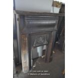 DECORATIVE CAST IRON FIREPLACE, 920MM X 175MM X 1180MM