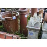 TALL TERRACOTTA CHIMNEY POT, 900MM HIGH