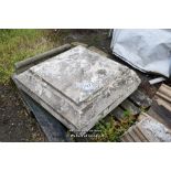 LARGE STONE PIER CAP, 870MM X 850MM