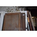 THREE MIXED OAK DOORS