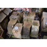 PALLET CONTAINING TEN CARVED STONE CORBELS