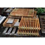 PALLET CONTAINING SIX MIXED CAST IRON RADIATORS