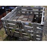 WOODEN CRATE OF MIXED MACHINE MADE ROOF TILES