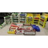 Collection of 31 x mixed model cars, trucks and buses including Corgi, Days Gone and Siku, all in