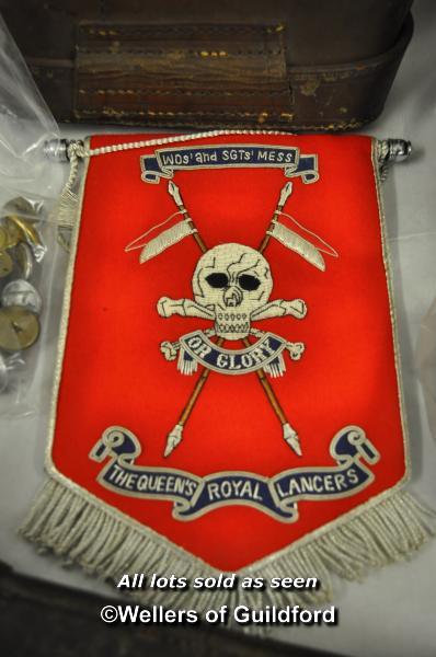 A collection of military items including a Royal Marines recrute Berrai, Royal Marines officers cap, - Image 4 of 6