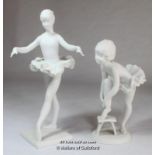 Two Kaiser West Germany percaline Ballerina figurines