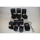 6 x mixed camara flashes in original cases, Canon 244T, Canon 177A (x2), Canon 277T, Canon 155A