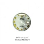 *Rolex dial, Oyster Perpetual Day-Date mother of pearl watch dial, with Roman numerals, 29mm (Lot
