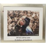 Golf - Jack Nicklaus, signed limited edition print, 18/50, framed and glazed with COA, 20 x 24.5"