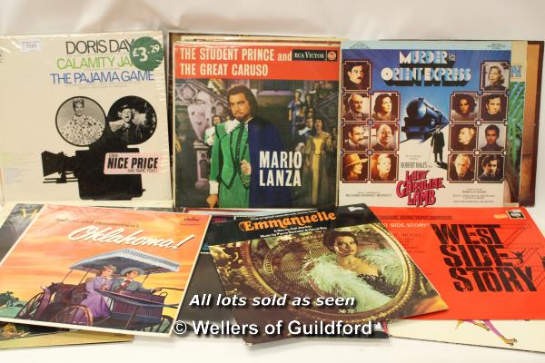 Film and Show soundtracks: 21 x mixed vinyl albums including West Side Story and The Pyjama Gang