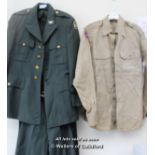 U.S military uniform comprising of Jacket, Trousers, shirt and belt