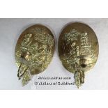 *Pair of brass decorative candle sconces (Lot subject to VAT)