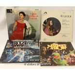 Four mixed vinyl albums including classical, space themes and the muppet show