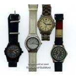 Four gentlemen's wristwatches, including a Swatch