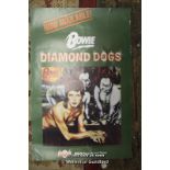 David Bowie: Diamond Dogs advertisement poster, Main man / RCA records, 52 x 78cm, reproduction,