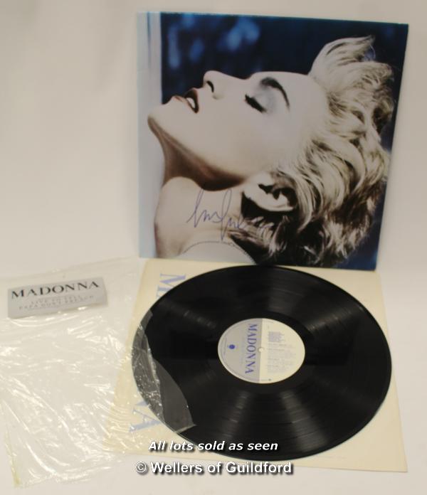 Madonna: True Blue signed vinyl album